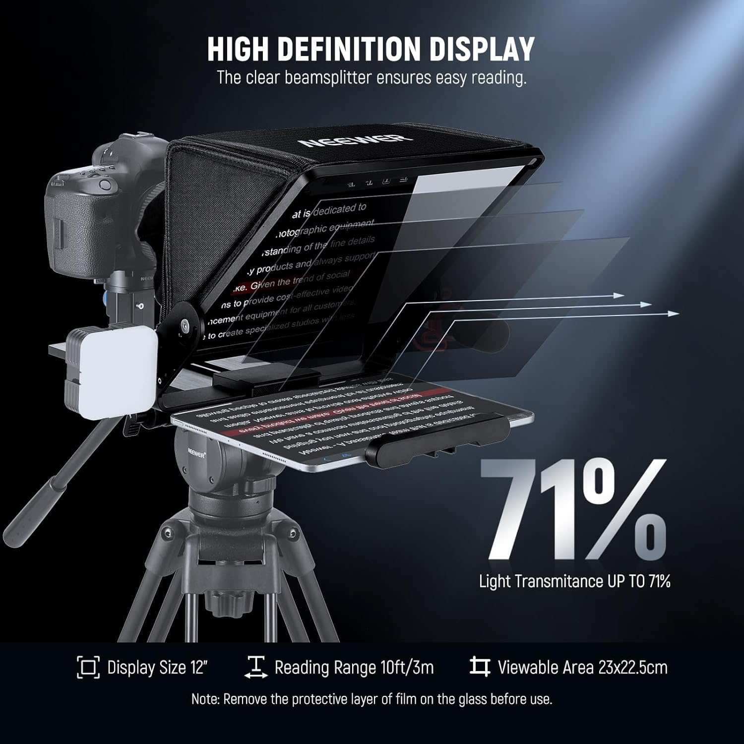 Amazon.com: Neewer Teleprompter with Arca Type Camera Mount